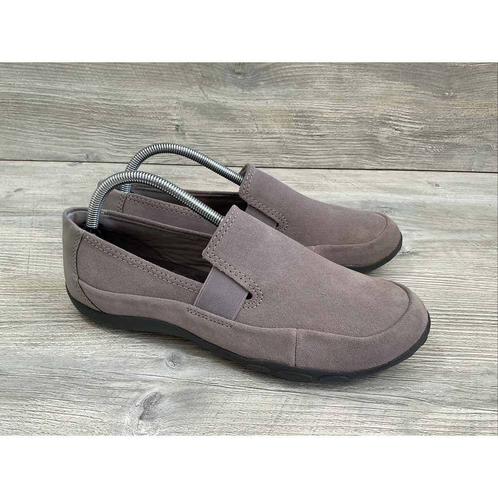 Clarks Ultimate Comfort Collection Gray Suede Walking Shoes Women's Size 10 Wide